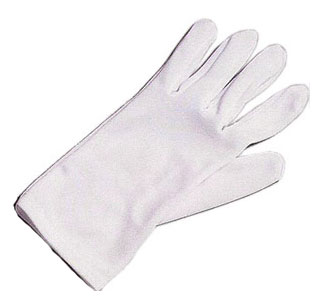 Kids White Costume Gloves