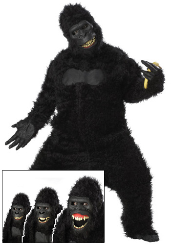 Adult Goin Ape Gorilla Costume