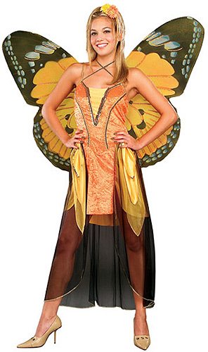 Orange Adult Butterfly Costume