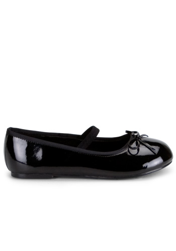 Girls Black Patent Shoes