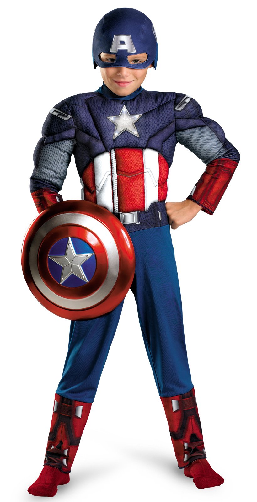 The Avengers Captain America Light Up Muscle Chest Child Costume