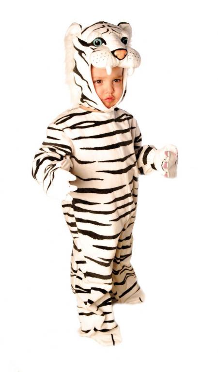 Plush White Tiger Infant Toddler Costume