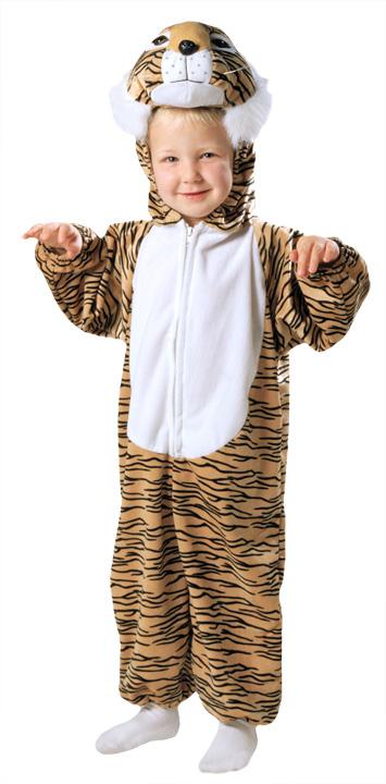 Tiger Striped Plush Toddler Costume