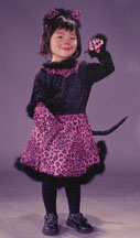 Cat Girl Velvet Toddler Costume