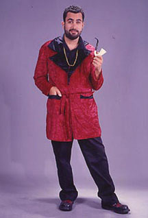 Smoking Robe Velvet Adult Costume