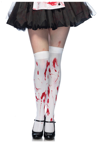 Bloody Thigh High Stockings