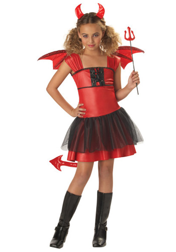 Girls Darling Devil Costume