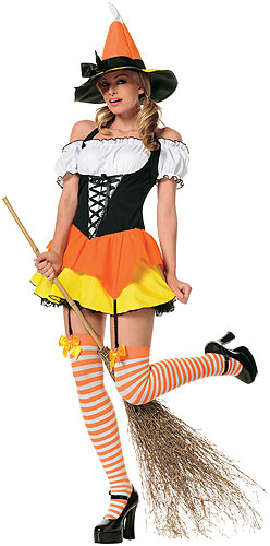 Candy Corn Witch Costume