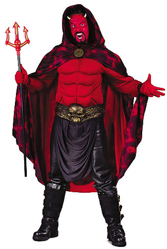 Men's Muscle Chest Devil Costume