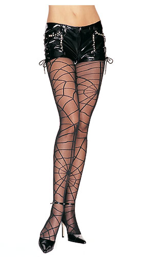 Sheer Spiderweb Pantyhose