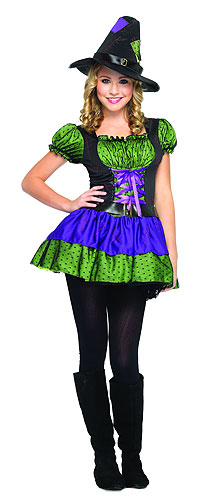 Colorful Teen Witch Costume