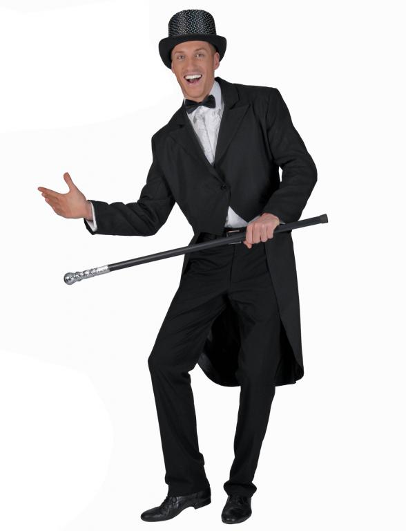 Adult Black Tailcoat Circus Costume