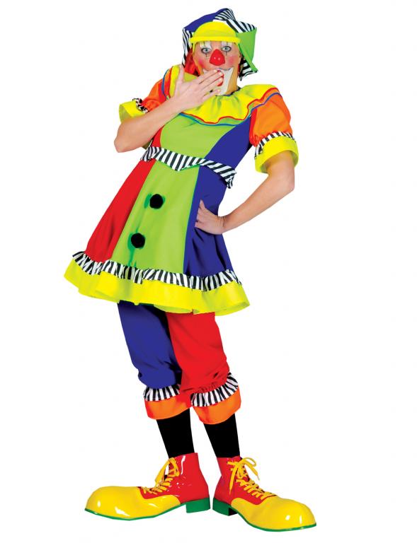 Spanky Stripes Clown Adult Costume