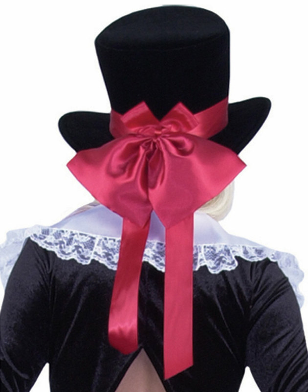 Velvet Hat w/ Satin Bow