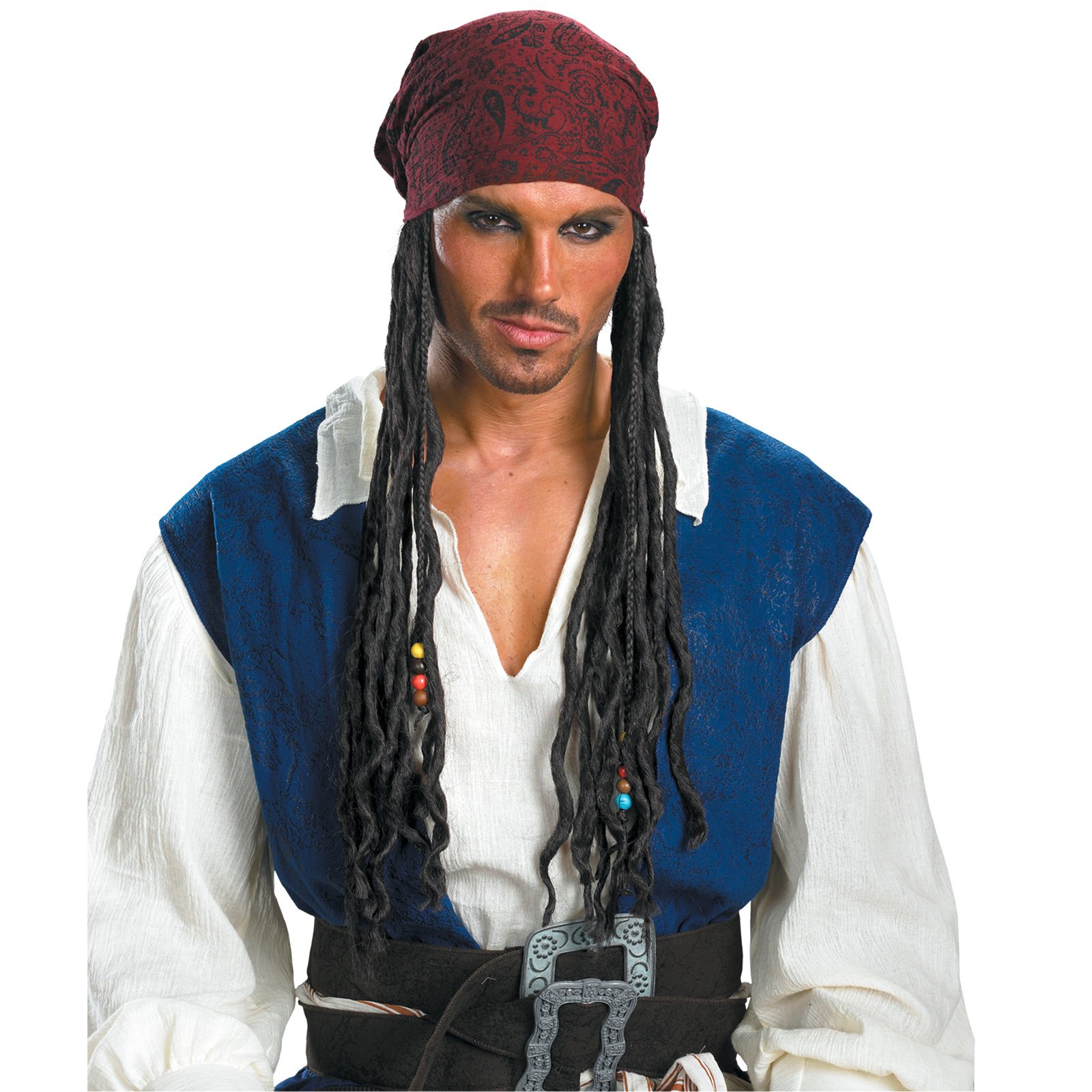 Pirates of the Caribbean 3 Captain Jack Sparrow Headband With Ha