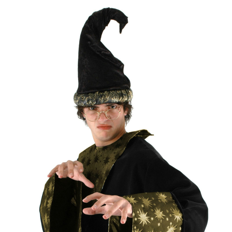 Fancy Wizard Hat - Black