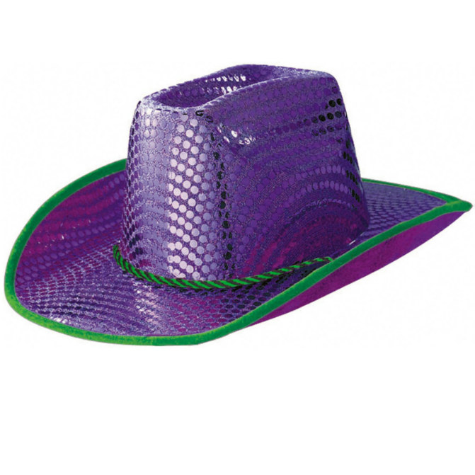 Purple Disco Dots Cowboy Hat