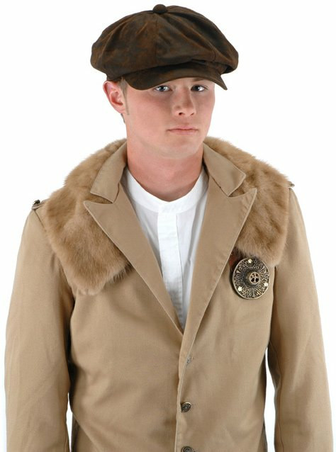 Steampunk Driver (Brown Suede) Hat Adult