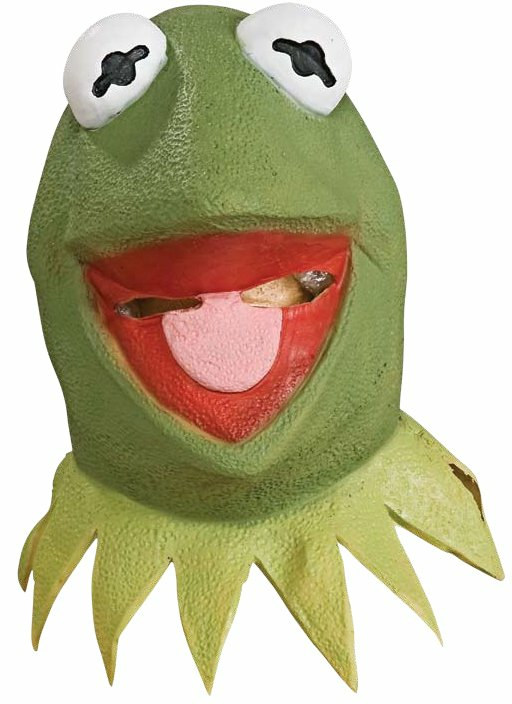 The Muppets Kermit Deluxe Overhead Latex Mask Adult