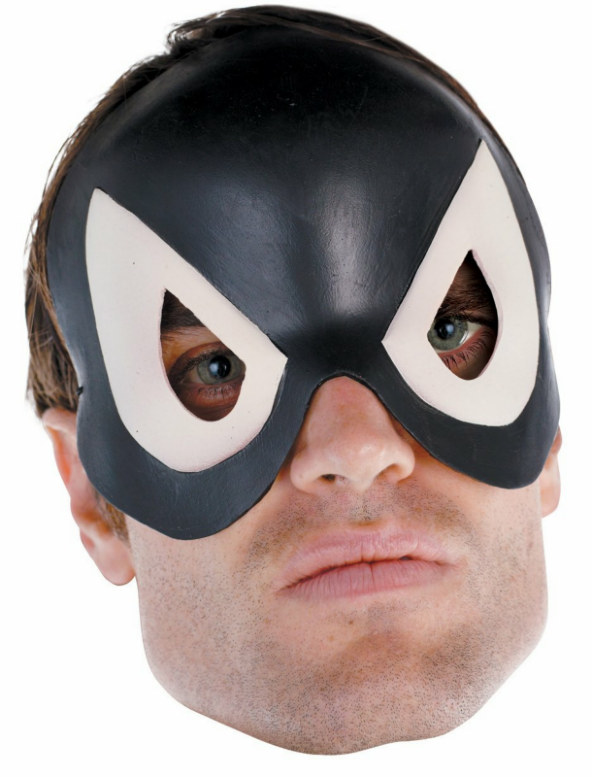 Black-Suited Spider Man Adult Vinyl 1/4 Mask