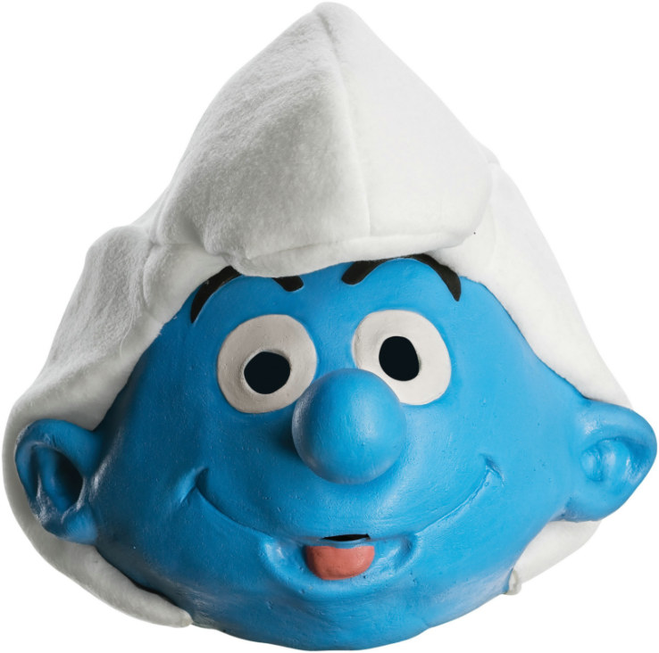 The Smurfs - Deluxe Jokey Smurf Adult Mask