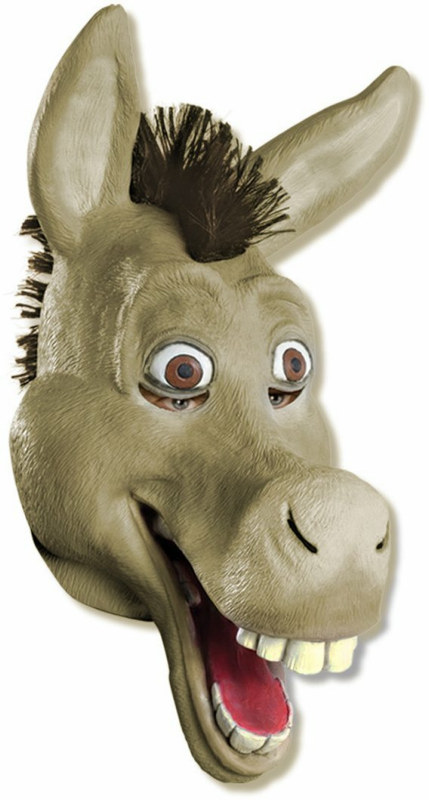 Shrek Forever After - Donkey 3/4 Vinyl Adult Mask