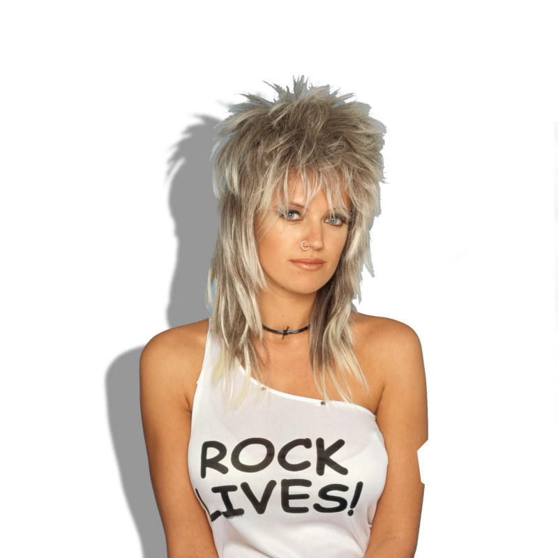 Rocker Wig (Blonde) Unisex Adult