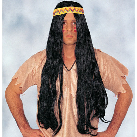 Long Hippie Wig with Headband (Blonde)