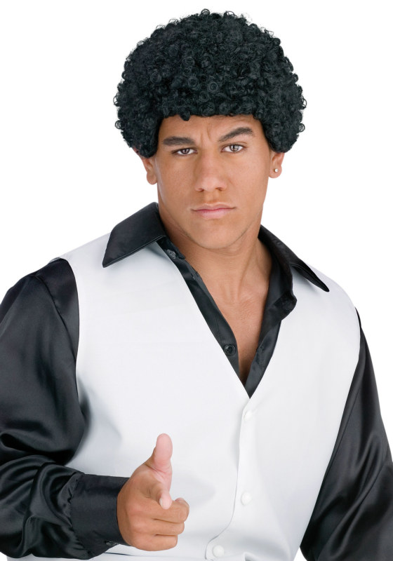 Jheri Curl Black Wig