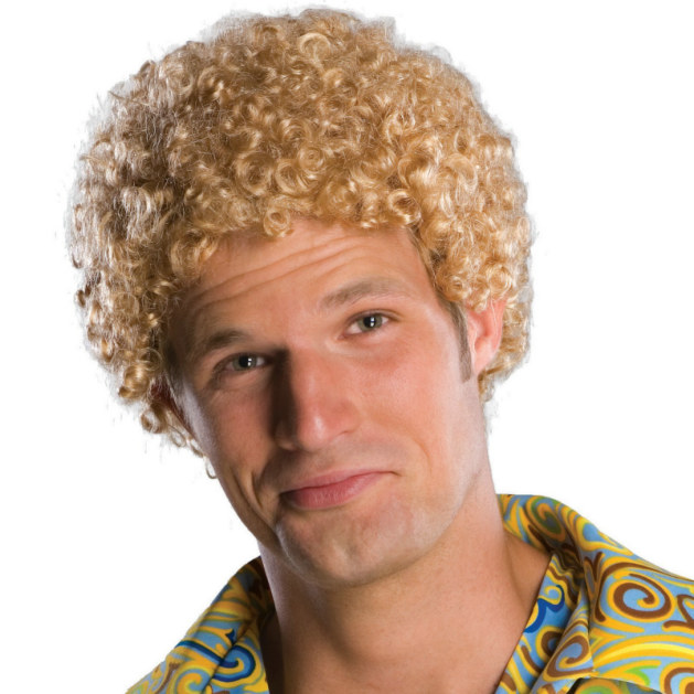 Tight Fro Blonde Wig Adult