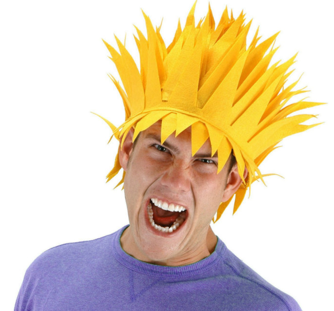 Yellow Lightning Bolt Wig