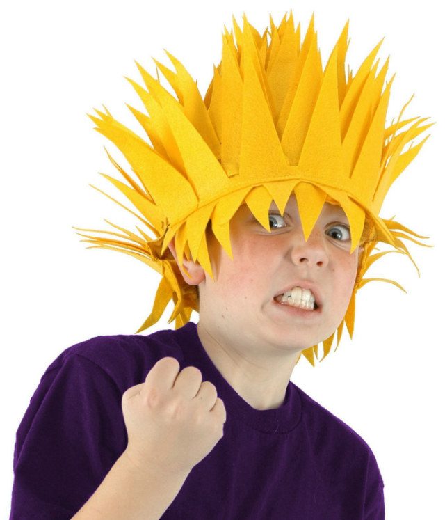 Yellow Lightning Bolt Wig