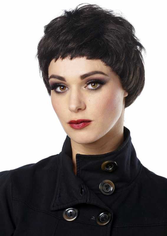 Black Pixie Wig Adult