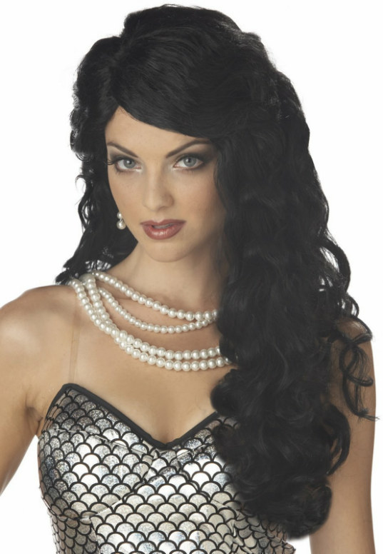 Mermaid (Black) Adult Wig