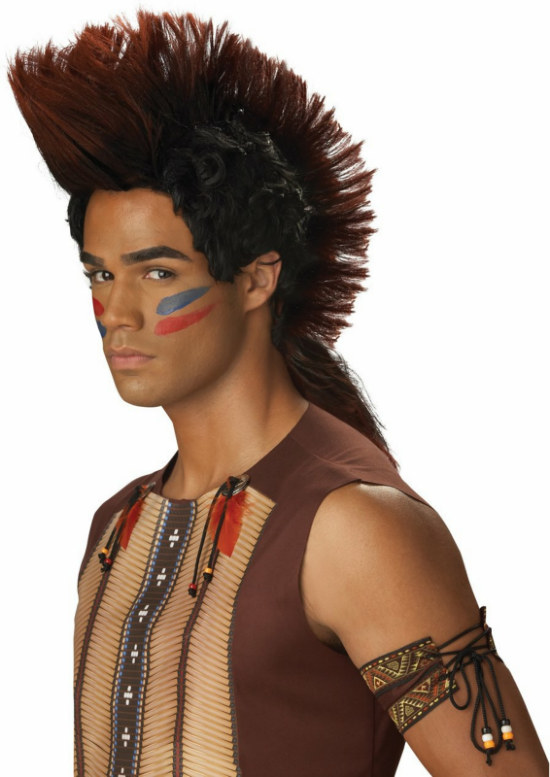 Indian Warrior Adult Wig