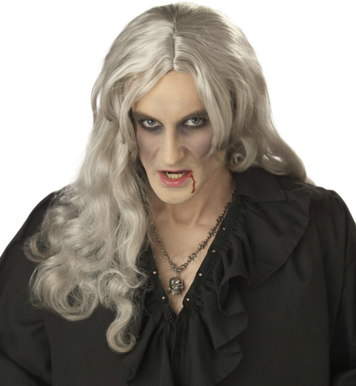 Old World Vampire (Grey) Adult Wig