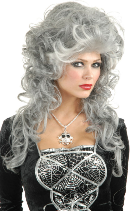 Silver Glam Witch Adult Wig