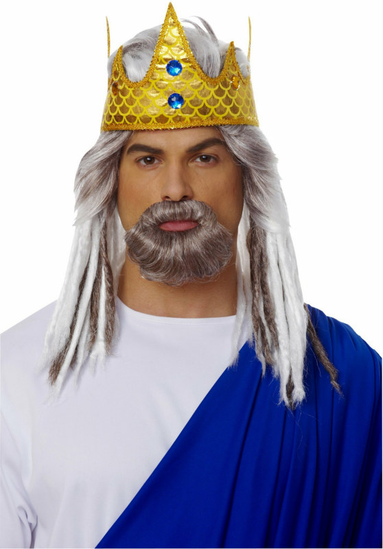 King of the Sea Wig and Beard Adult