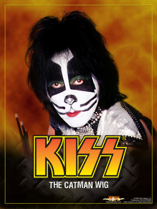 KISS - Catman Adult Wig