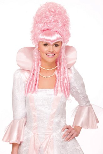 Historical Pink Wig Adult