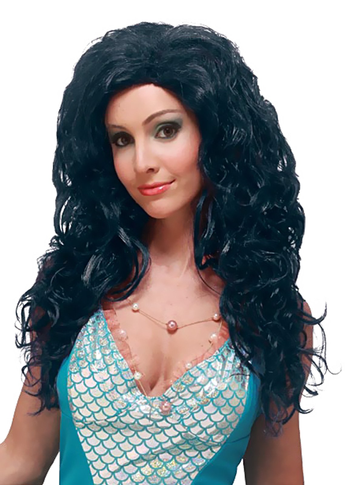 Aqua Bella (Black) Adult Wig