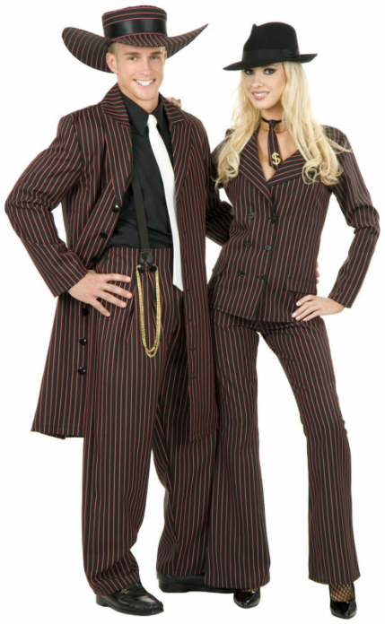 Zoot Suit Black/Red Adult Plus Costume