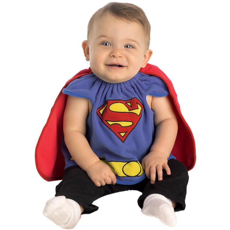 Superman Bib Newborn Costume