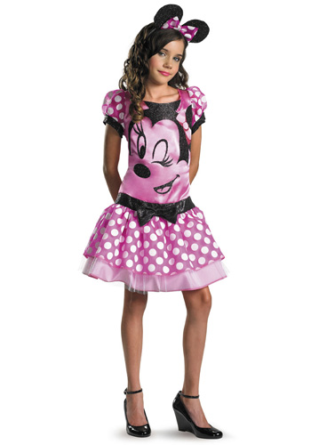 Girls Pink Minnie Mouse Costume