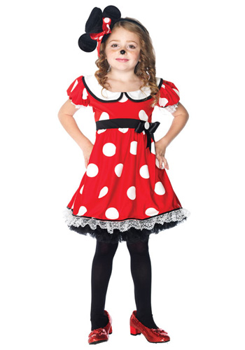 Girls Adorable Miss Mouse Costume