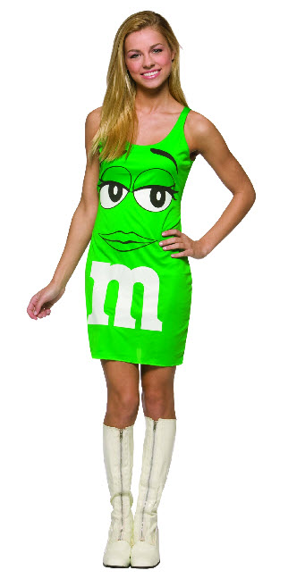 Green M&M Tank Dress Costume