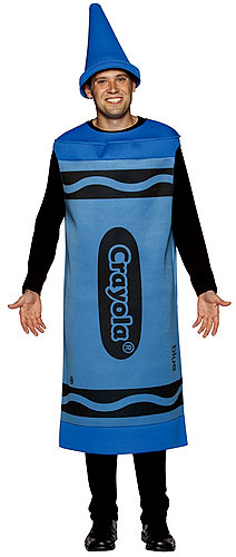 Adult Blue Crayon Costume