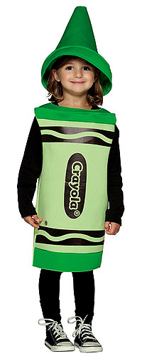 Toddler Green Crayon Costume