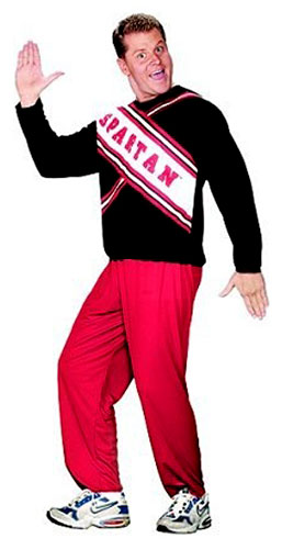 Mens Spartan Cheerleader Costume