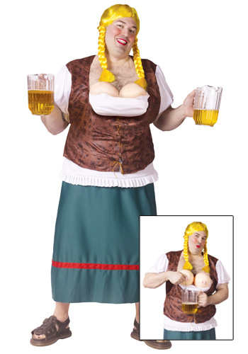 Plus Size Mens German Beer Girl